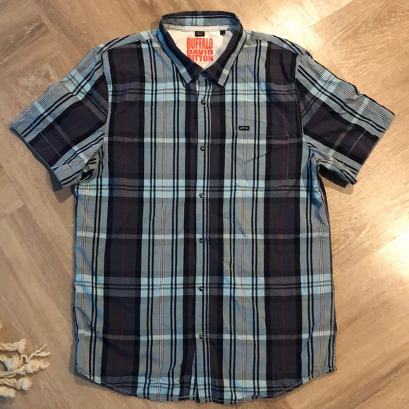NWOT! - BUFFALO DAVID BITTON ‘Samsun’ 100% Cotton Button Down - Picture 1 of 8